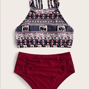 Tribal Elephant Swim Suit